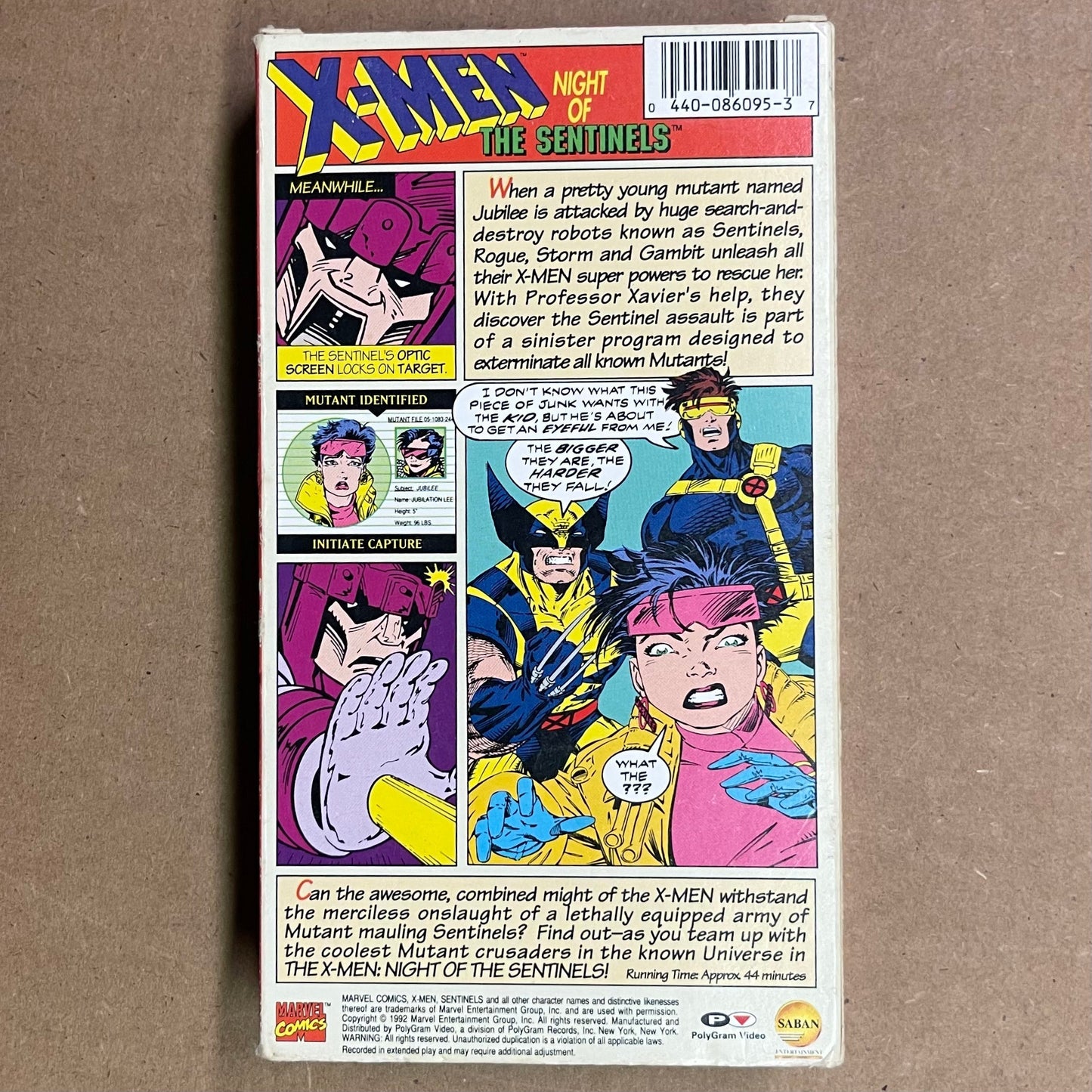 X-men Animated Series VHS 1992 Ep.01: Night of the Sentinels - reJUNKshop