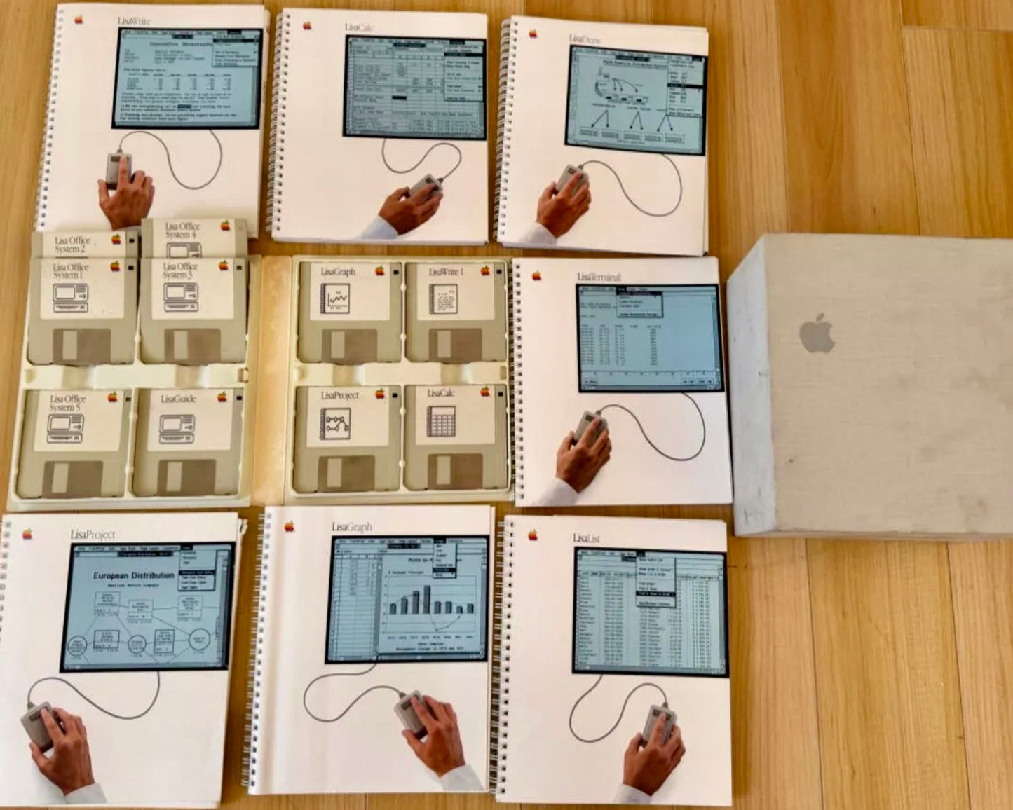 Apple LISA 2/5 Computer w/ Keyboard, Mouse, Manuals & Disk (WORKS) - reJUNKshop