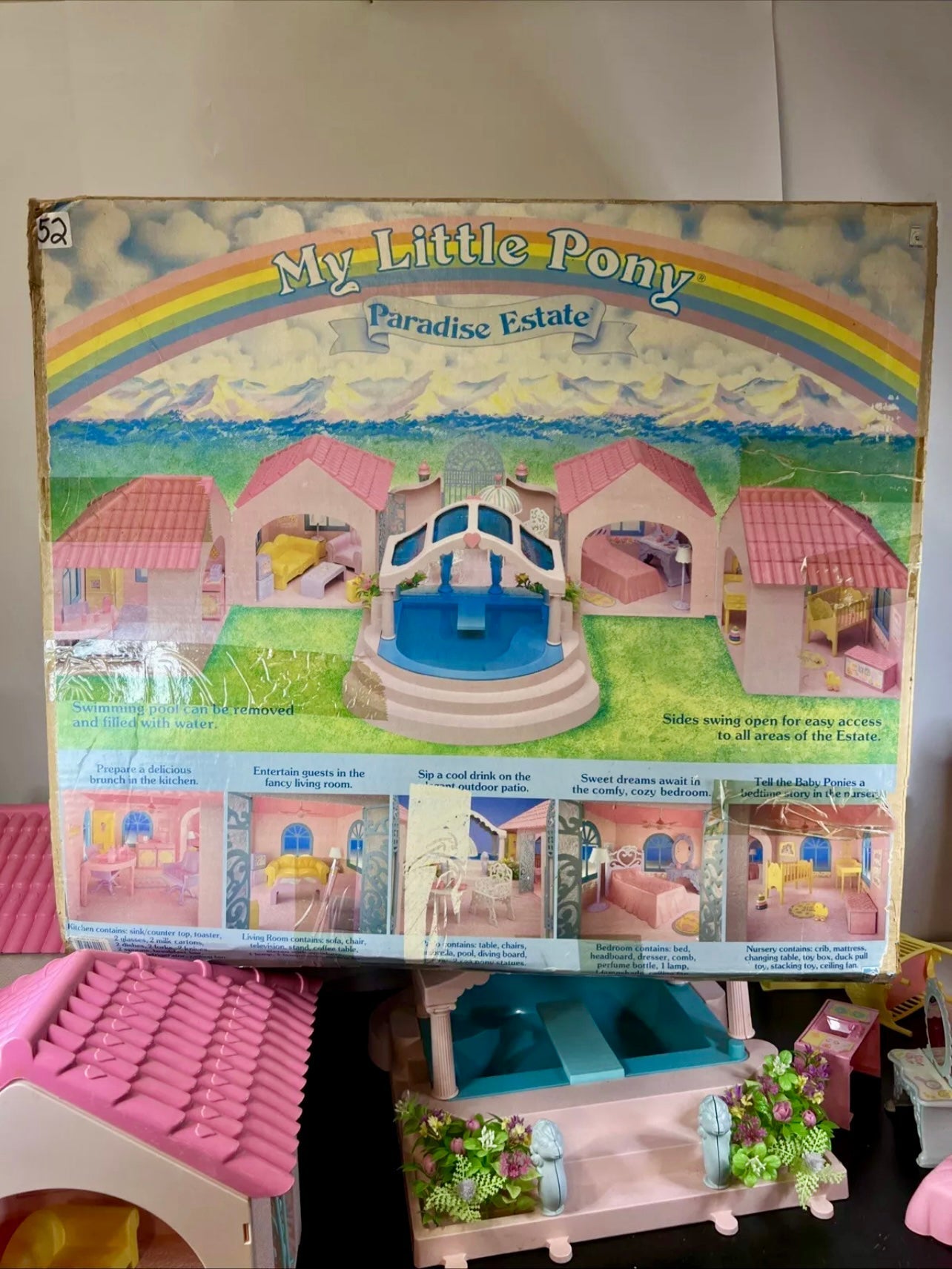 My Little Pony G1 'Paradise Estate' Play Set w/ Box; by HASBRO, 1986