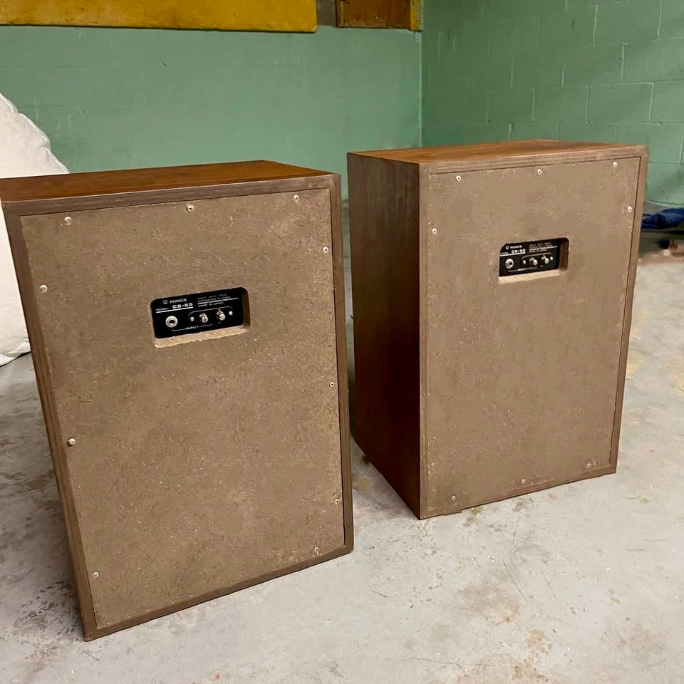 PIONEER CS-55 Floor Speakers; Walnut