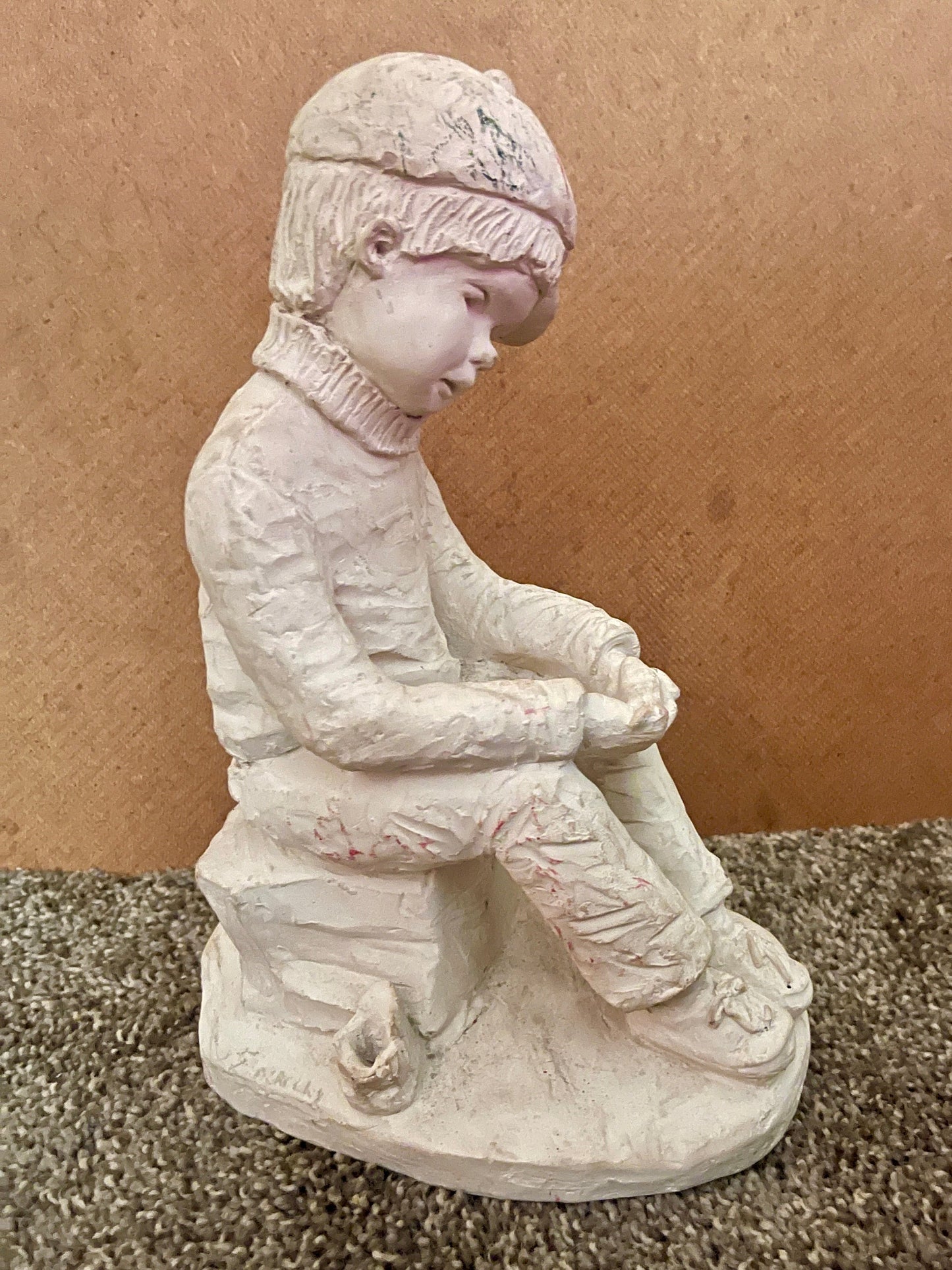 ‘Bright Eyes’ Sculpture; Dee Crowley Austin Product ‘Boy Thinking’ 1984 - reJUNKshop