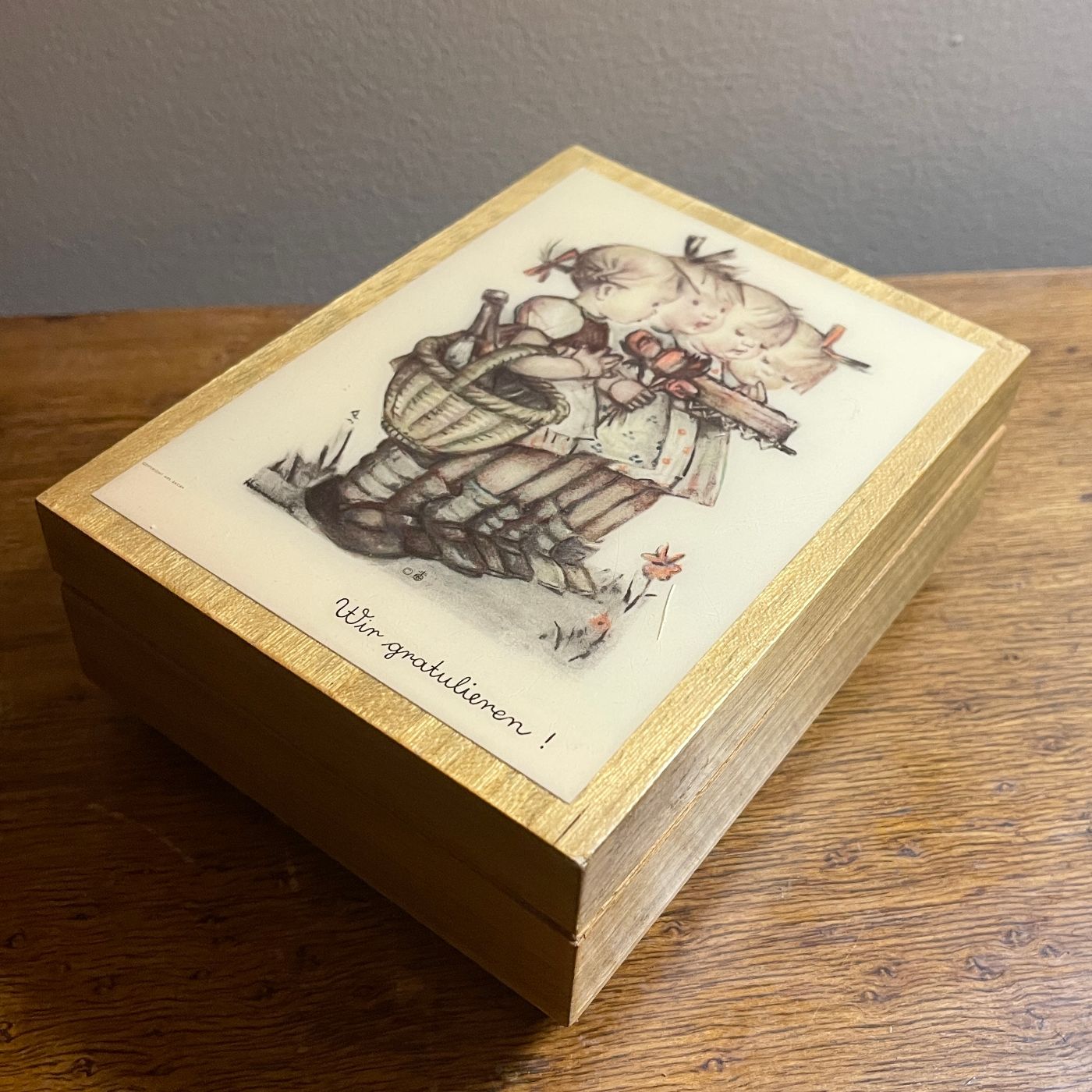 Ballerina 'Wir Gratulieren' Music Box, by Deichert - reJUNKshop