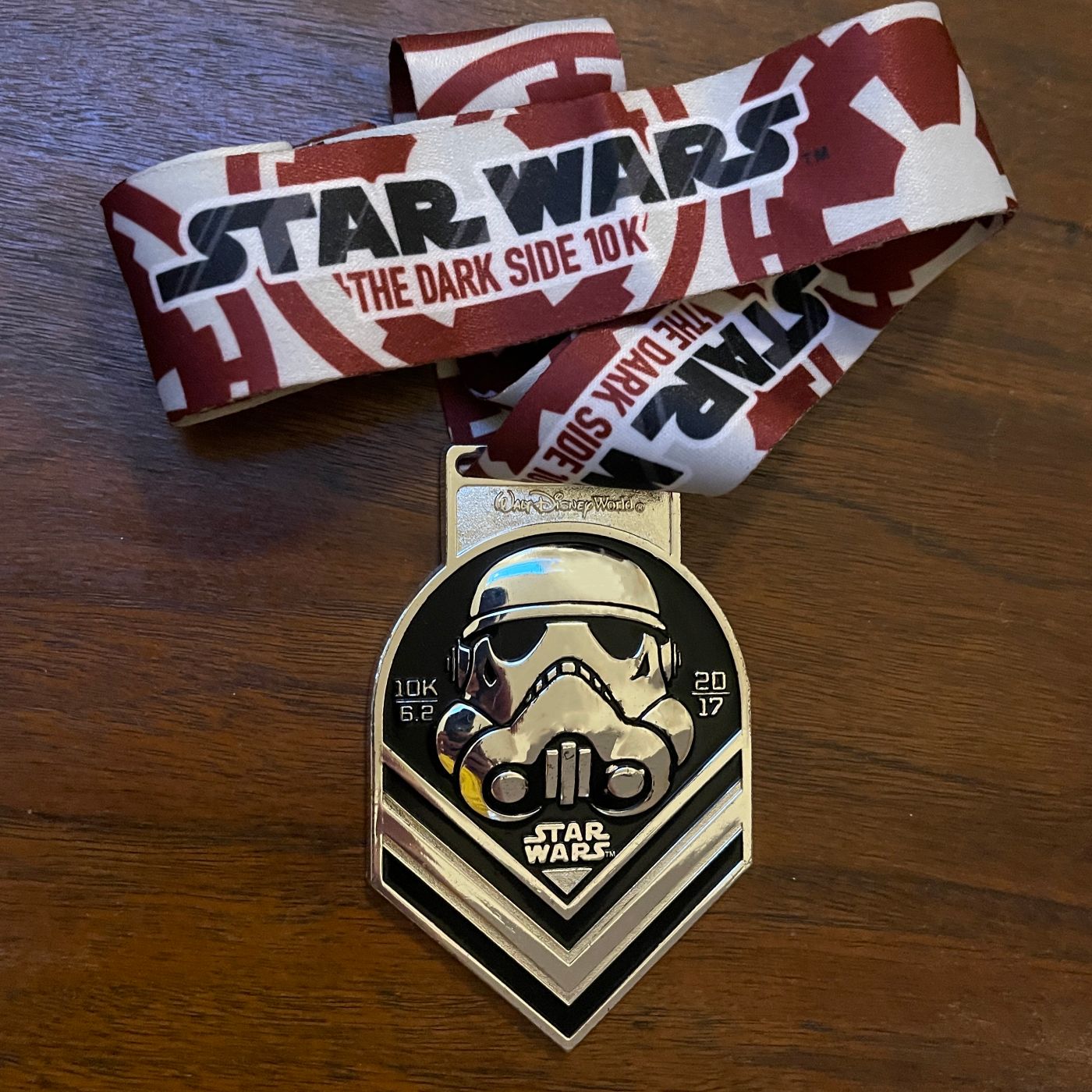 Dark Side 10K Finisher's Medal; RunDisney's Star Wars Rival Run 2017 - reJUNKshop