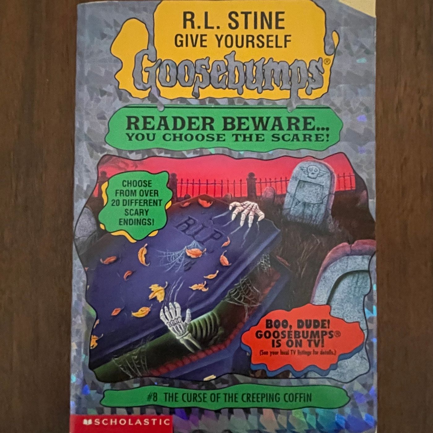Give Yourself Goosebumps #8 'The Curse of the Creeping Coffin' ; R.L. Stine 1996 - 1E1P - reJUNKshop