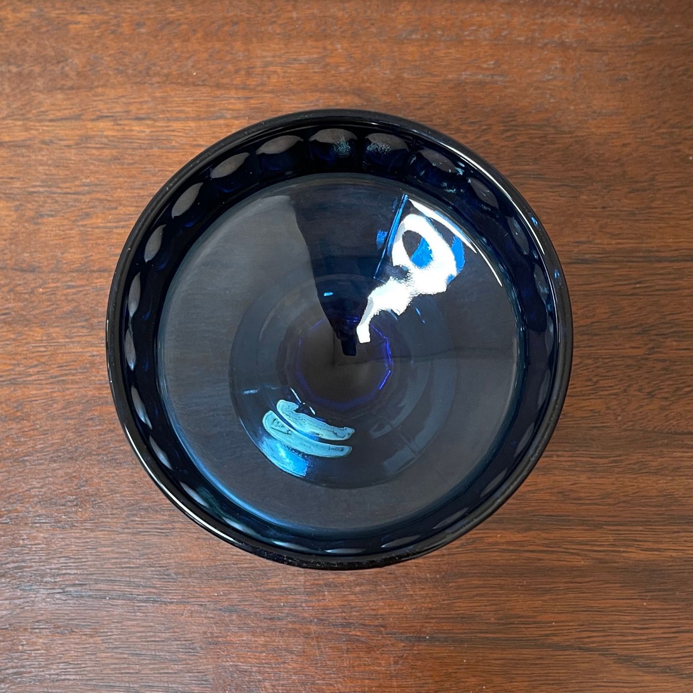 Cobalt Crystal High Ball Glass; Society Crystal - reJUNKshop