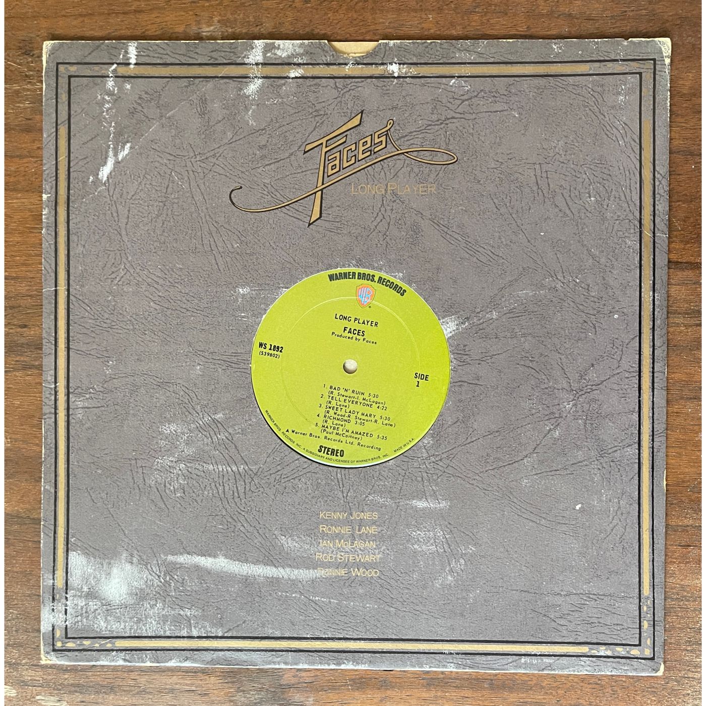 Cover art for the vinyl album in its original appearance