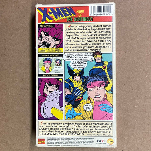 X-men Animated Series VHS 1992 Ep.01: Night of the Sentinels - reJUNKshop