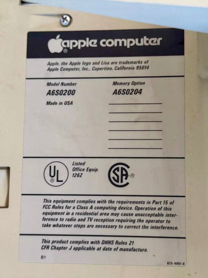 Apple LISA 2/5 Computer w/ Keyboard, Mouse, Manuals & Disk (WORKS) - reJUNKshop