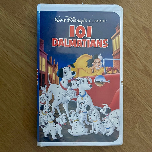 Walt Disney’s classic ‘101 Dalmations’ VHS Cassette; 1992