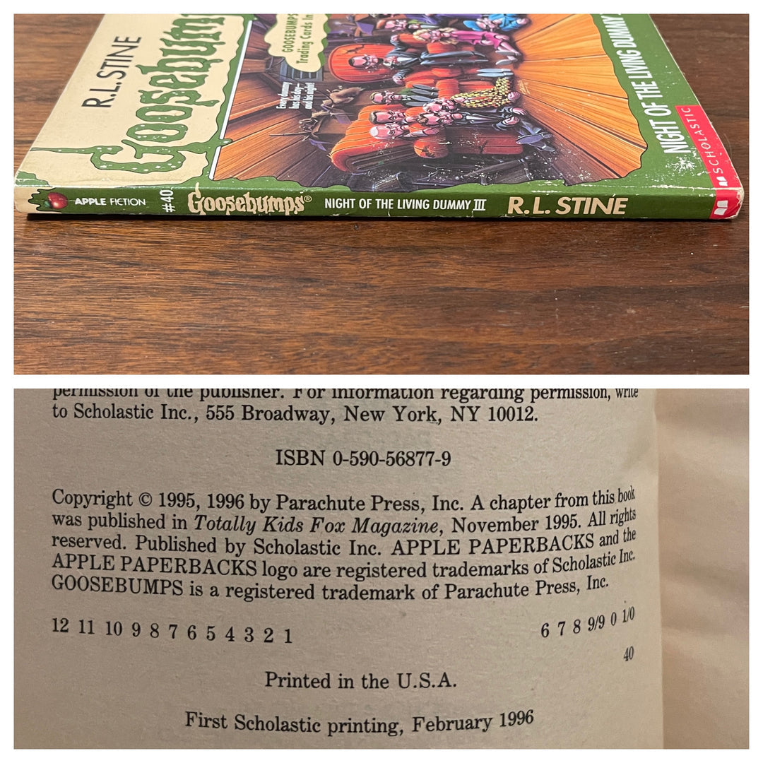 Goosebumps #40 ‘Night of the Living Dummy 3'; R.L. Stine, 1995 - 1E1P - reJUNKshop