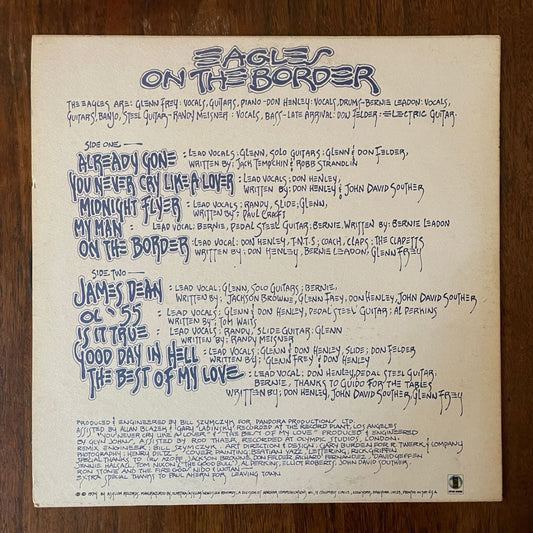 Eagles 'On The Border' Vinyl, 7E-1004