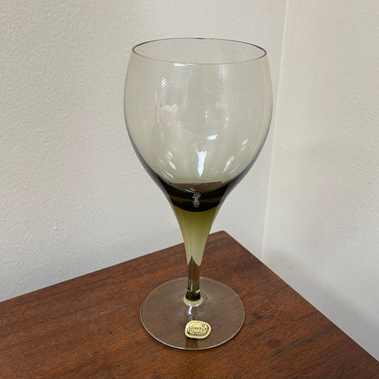 White Wine Glass; Olivia Pattern by Bohemia - reJUNKshop