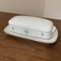 1/4lb Covered Butter Set; Tivoli Pattern by Carico - reJUNKshop