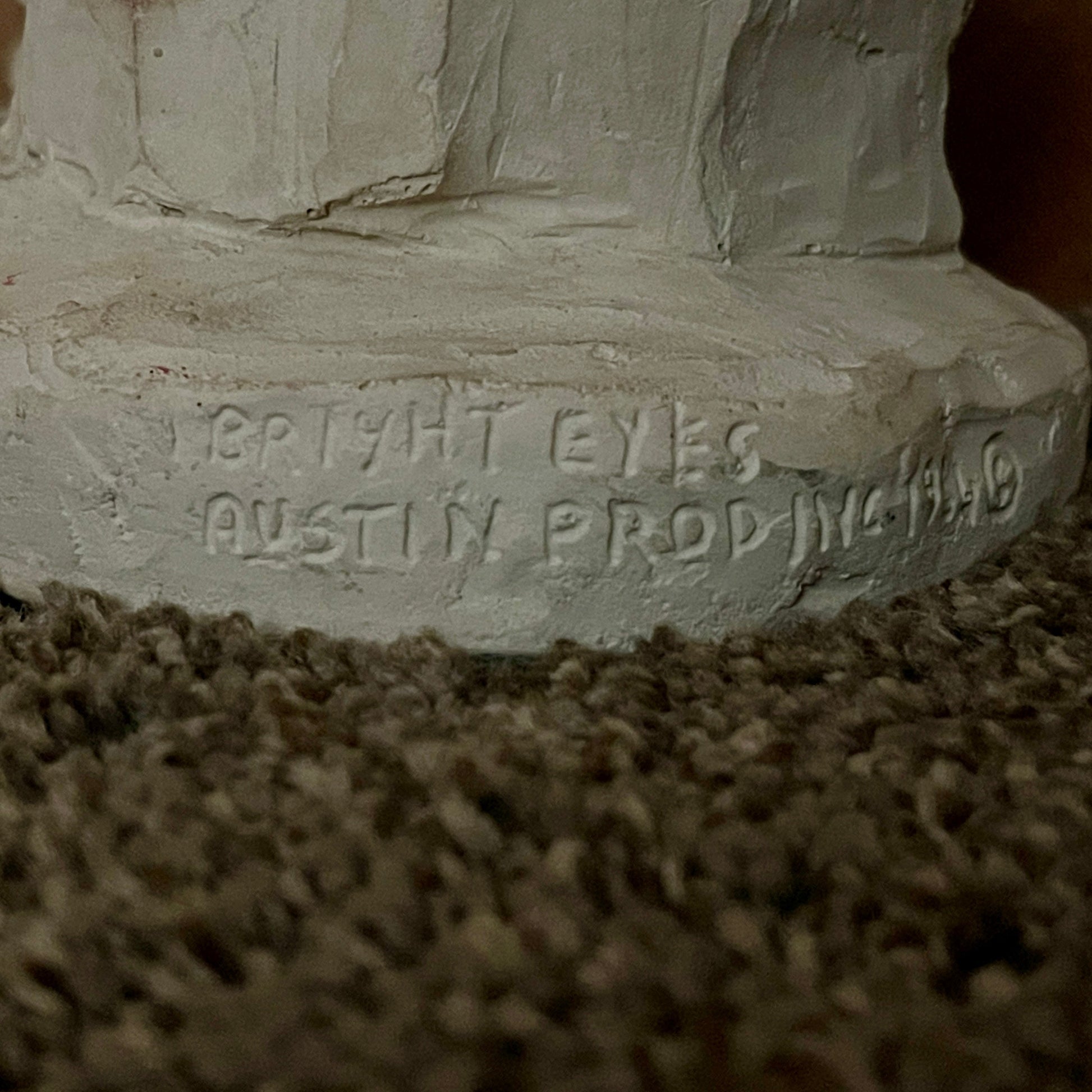 ‘Bright Eyes’ Sculpture; Dee Crowley Austin Product ‘Boy Thinking’ 1984 - reJUNKshop