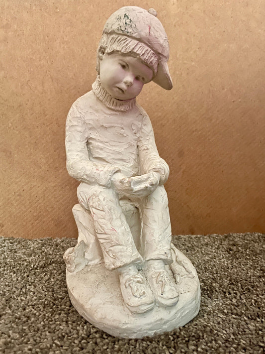 ‘Bright Eyes’ Sculpture; Dee Crowley Austin Product ‘Boy Thinking’ 1984 - reJUNKshop