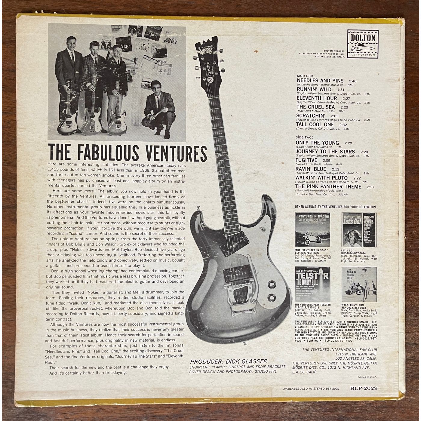 The Ventures 'The Fabulous Ventures' Vinyl, BLP-2029 - reJUNKshop