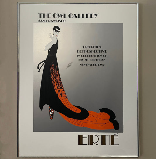 Graphics Retrospective 90th Lithograph, Signed; Erté, 1982 - reJUNKshop