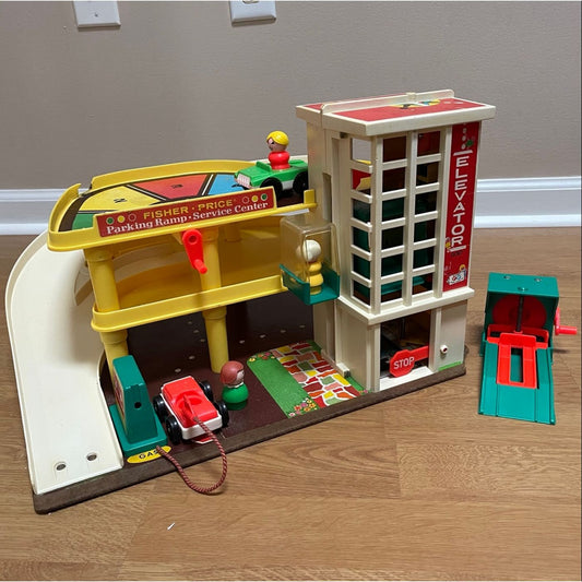 Parking Ramp Play Set #930, by Fisher Price 'Little People’ - reJUNKshop