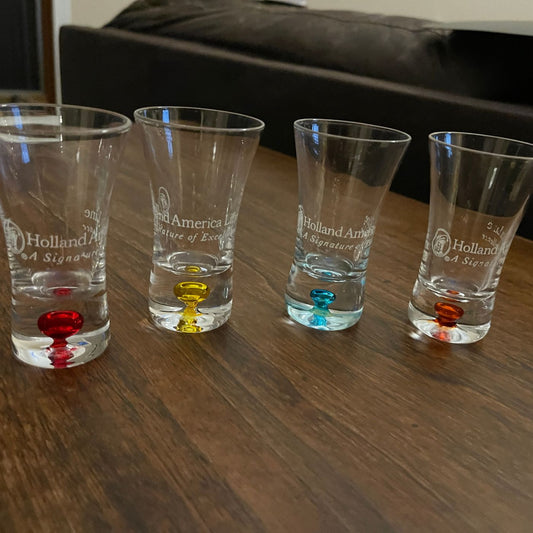 Set of Cordial Glasses (4x); Holland America Line - reJUNKshop