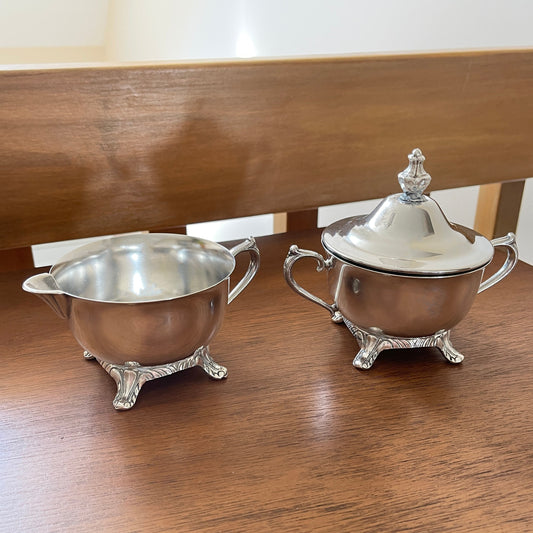 Creamer & Sugar Bowl; International Silver Co. - reJUNKshop