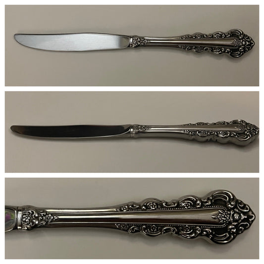 Modern Hollow Kitchen-Knife; Southern Baroque Pattern by Oneida - reJUNKshop