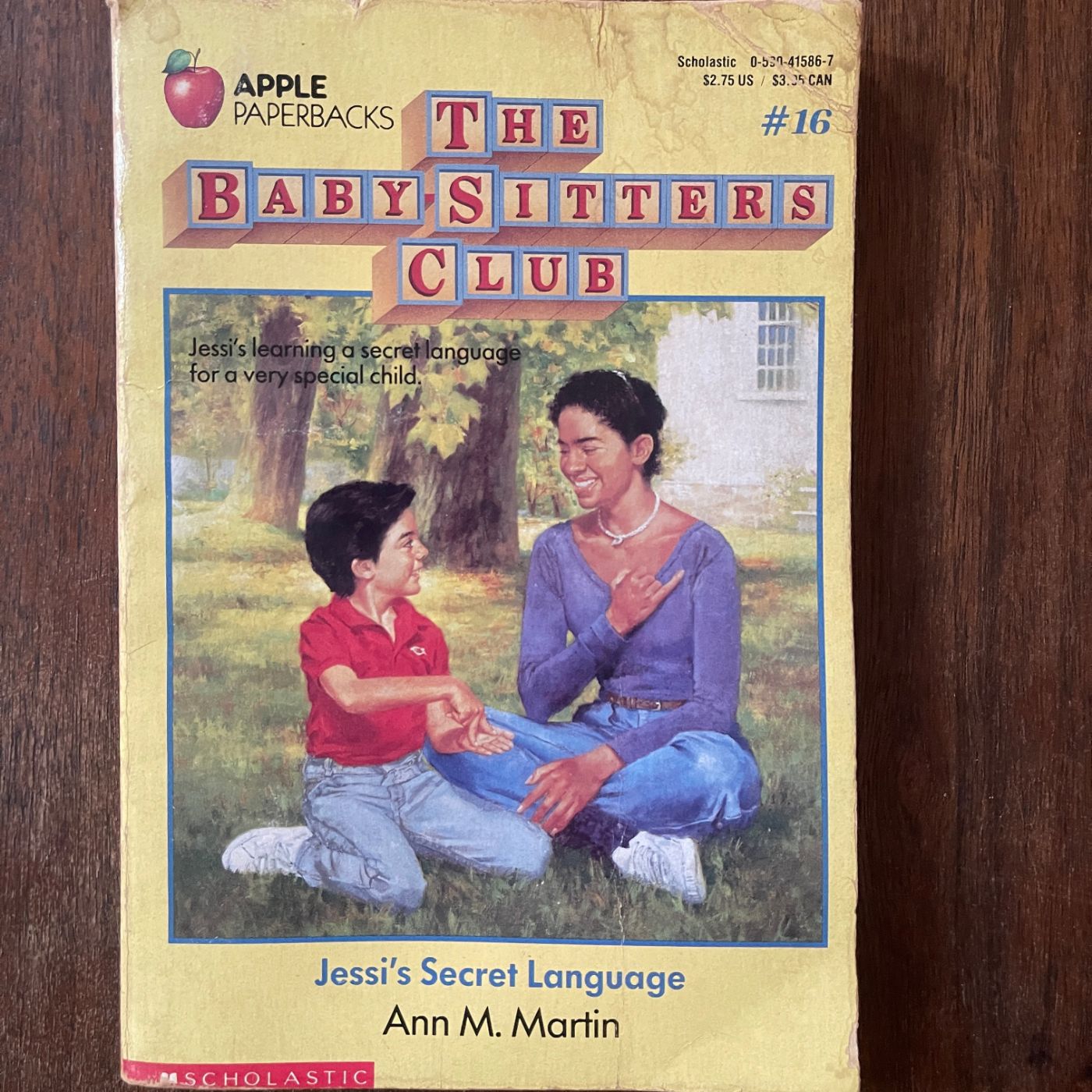 BSC #16 'Jessi's Secret Language'; Ann M. Martin, 1988 - reJUNKshop