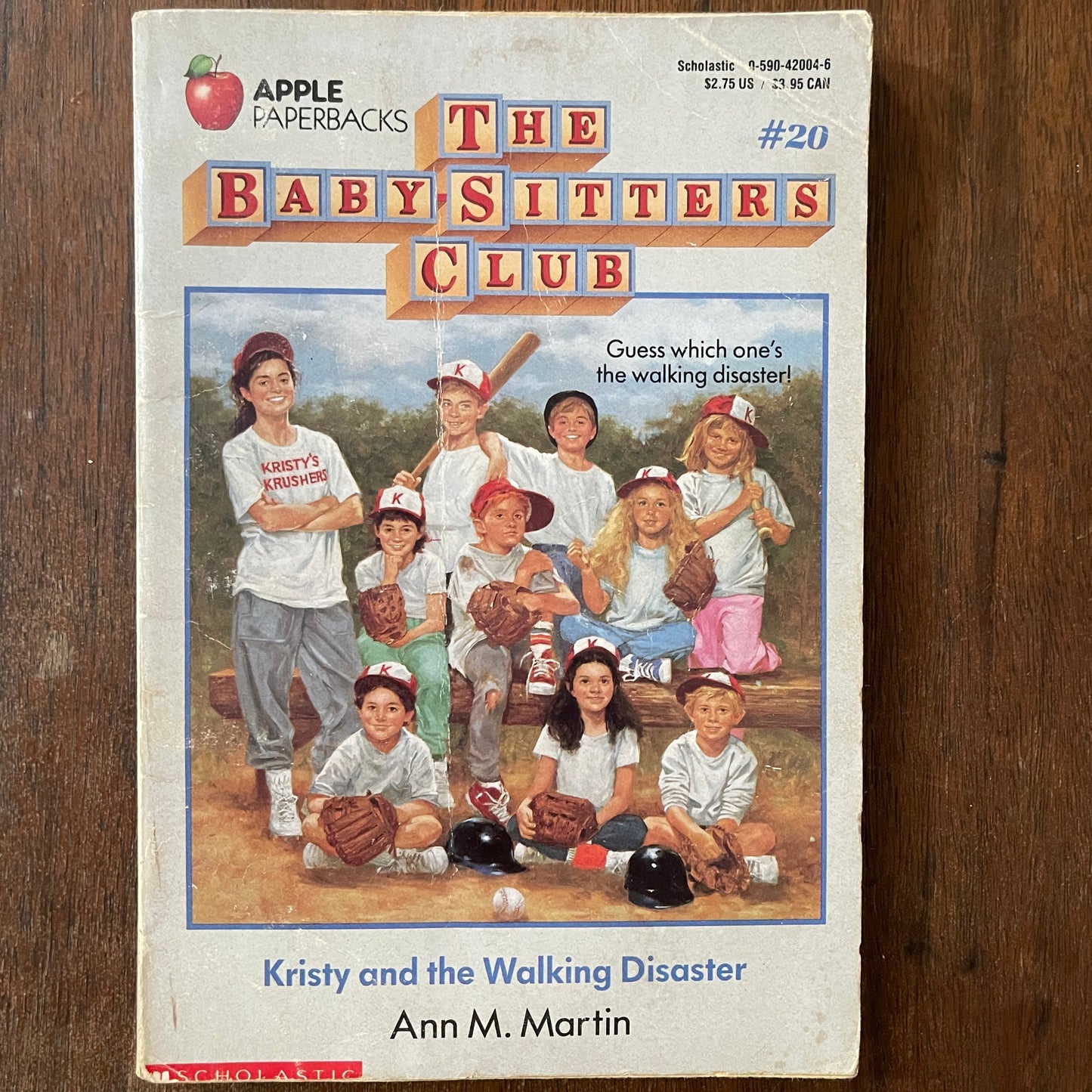 BSC #20 "Kristy and the Walking Disaster': Ann M. Martin, 1989 - reJUNKshop