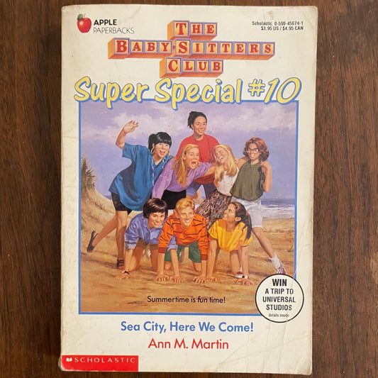 BSC Super Special #10 'Sea City, Here We Come!'; Ann M. Martin 1991 - reJUNKshop