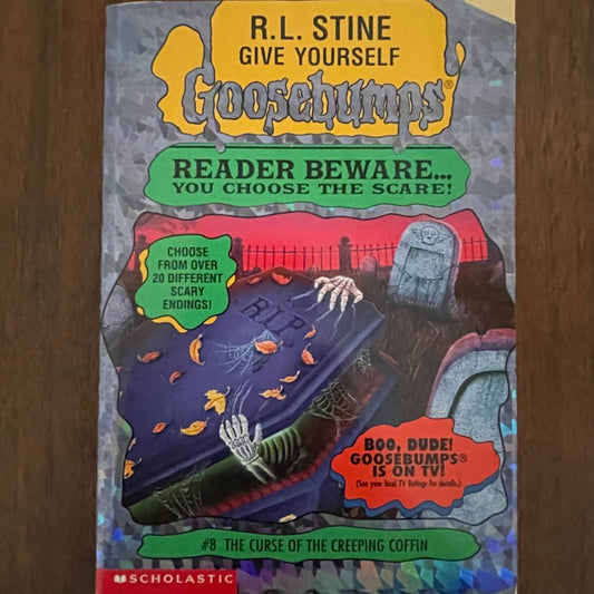 Give Yourself Goosebumps #8 'The Curse of the Creeping Coffin' ; R.L. Stine 1996 - 1E1P - reJUNKshop