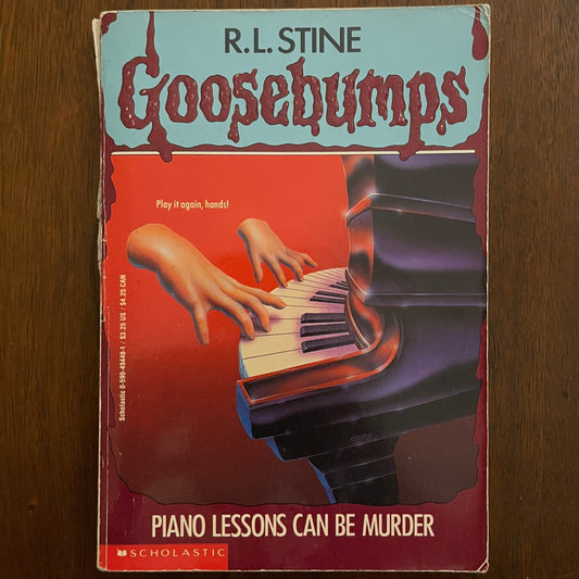 Goosebumps #13 'Piano Lessons Can Be Murder'; R.L. Stine, 1993 - 1E - reJUNKshop