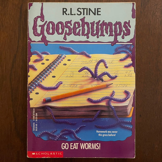 Goosebumps #21 ‘Go Eat Worms!’; R.L. Stine, 1994 - 1E1P - reJUNKshop