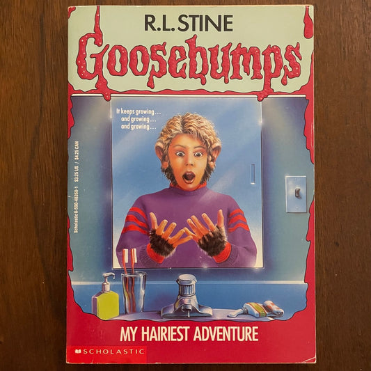 Goosebumps #26 ‘My Hairiest Adventure'; R.L. Stine, 1994 - 1E1P - reJUNKshop