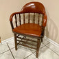Antique Shelby Williams Victorian Captain’s Chair - Leather - reJUNKshop