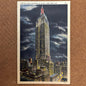 'Empire State Building at Night' Post Card; by Tomlin Art Co. - reJUNKshop