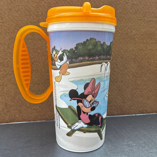 'Pool Party' Rapid-Fill Refillable Mug - Orange; Disney Resorts - reJUNKshop