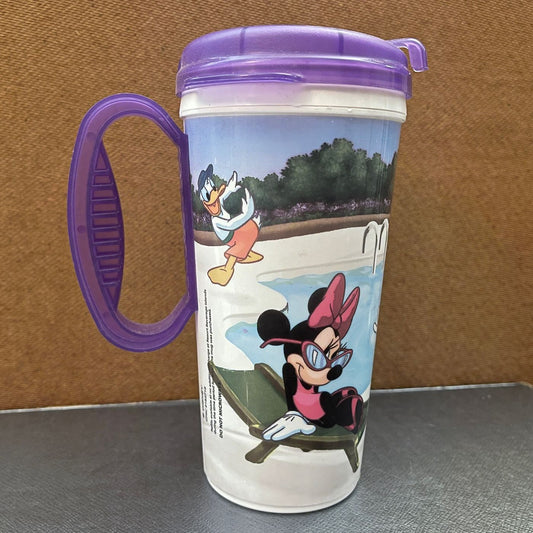 'Pool Party' Rapid-Fill Refillable Mug - Purple; Disney Resorts - reJUNKshop