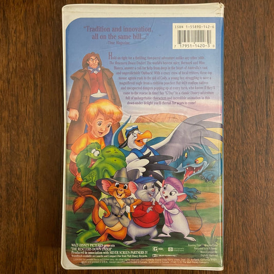 Disney's 'The Classics: The Rescuers Down Under' VHS, 1993 - reJUNKshop
